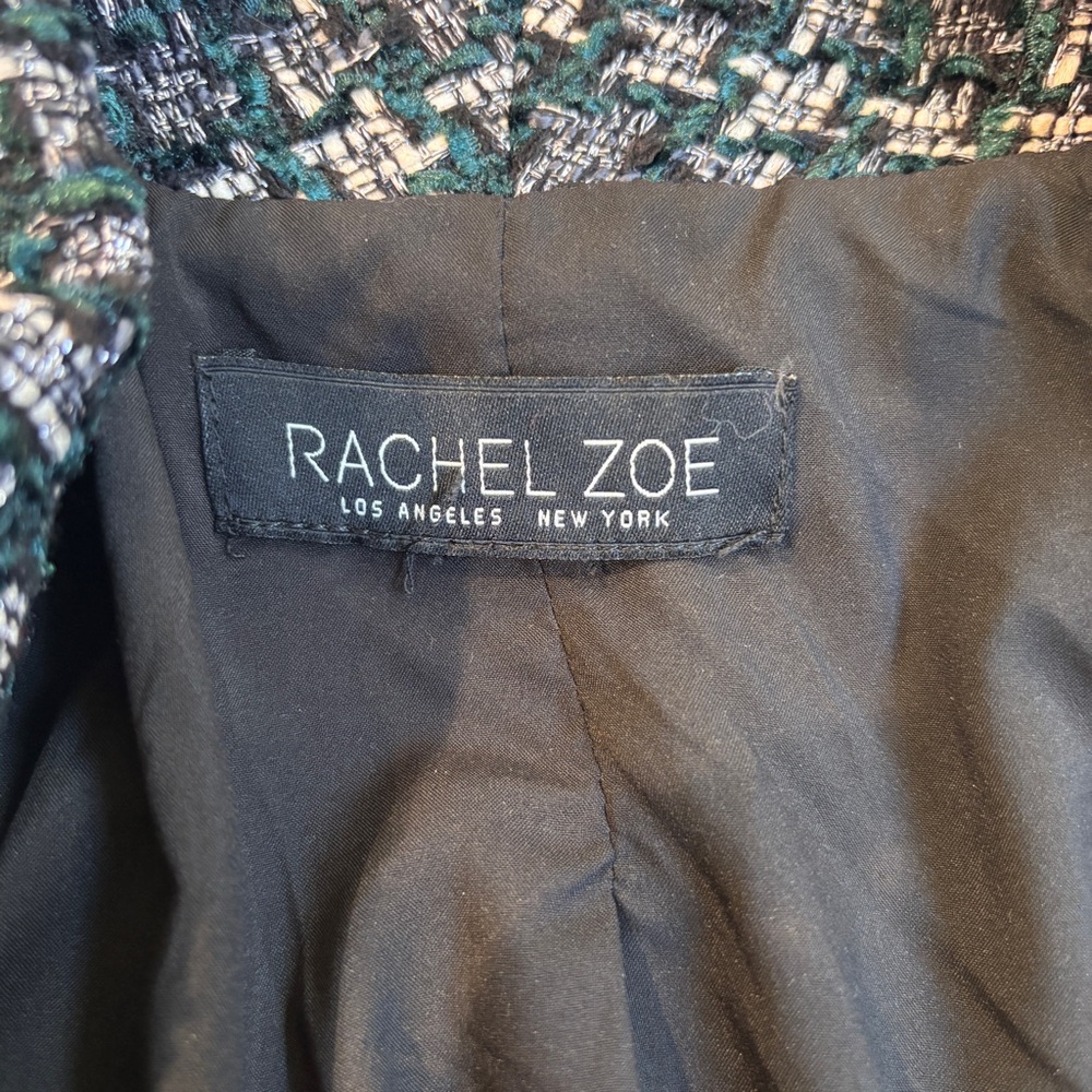 Rachel Zoe Green Tweed Blazer - Picture 5 of 6